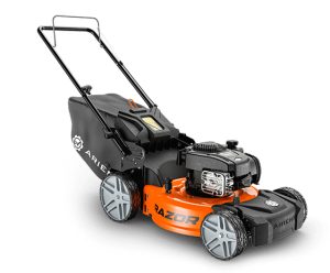 Ariens RAZOR 21-inch push mower with Briggs & Stratton 150cc engine, 3-in-1 mulching, bagging, or rear discharge, and durable 14-gauge steel deck.