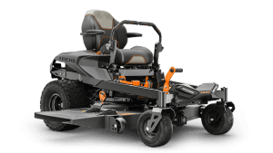 Ariens IKON Onyx 52-inch Kawasaki zero-turn mower with high-back seat, rubber isolators, aggressive rear tires, and premium cutting performance.