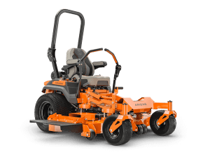 Ariens Zenith 60" Kawasaki zero-turn mower with fully tubular frame, 10-gauge commercial deck, high-back padded seat, and armrests for all-day mowing comfort.