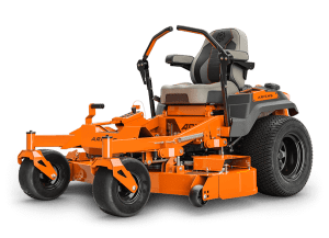 Ariens Apex 48-inch Kawasaki zero-turn mower with Envy™ Elite cutting deck, 23 hp engine, high-back padded seat, armrests, and foot-operated deck lift.