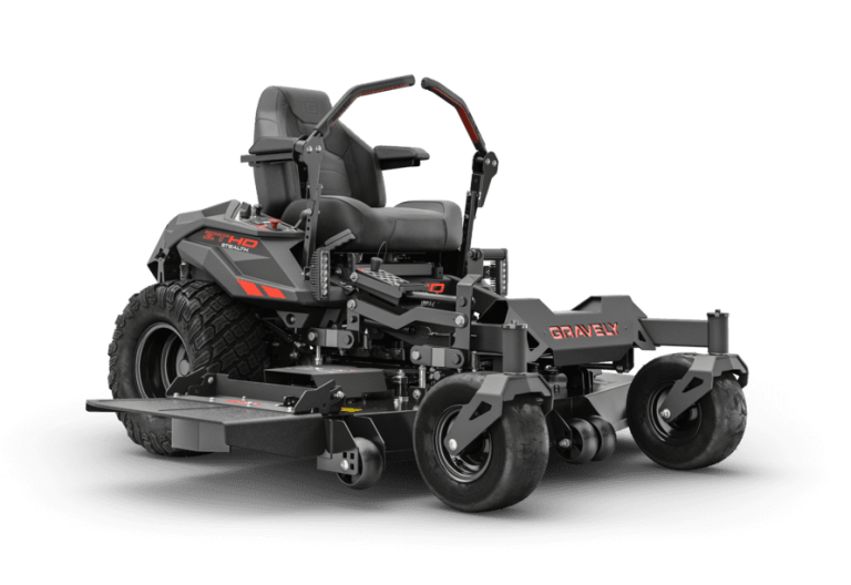 Gravely ZT HD Stealth 60-inch Kawasaki zero turn mower with commercial-grade deck and high-back seat designed for fast, precise residential lawn mowing