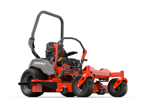 Gravely Pro-Turn EV 60" SD electric zero-turn mower with FusionCore QuikSwap batteries, commercial deck, and operator platform designed for quiet, all-day professional mowing.