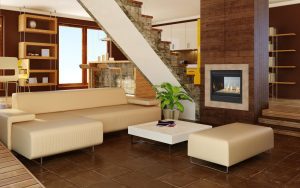 See-Through Gas Fireplace